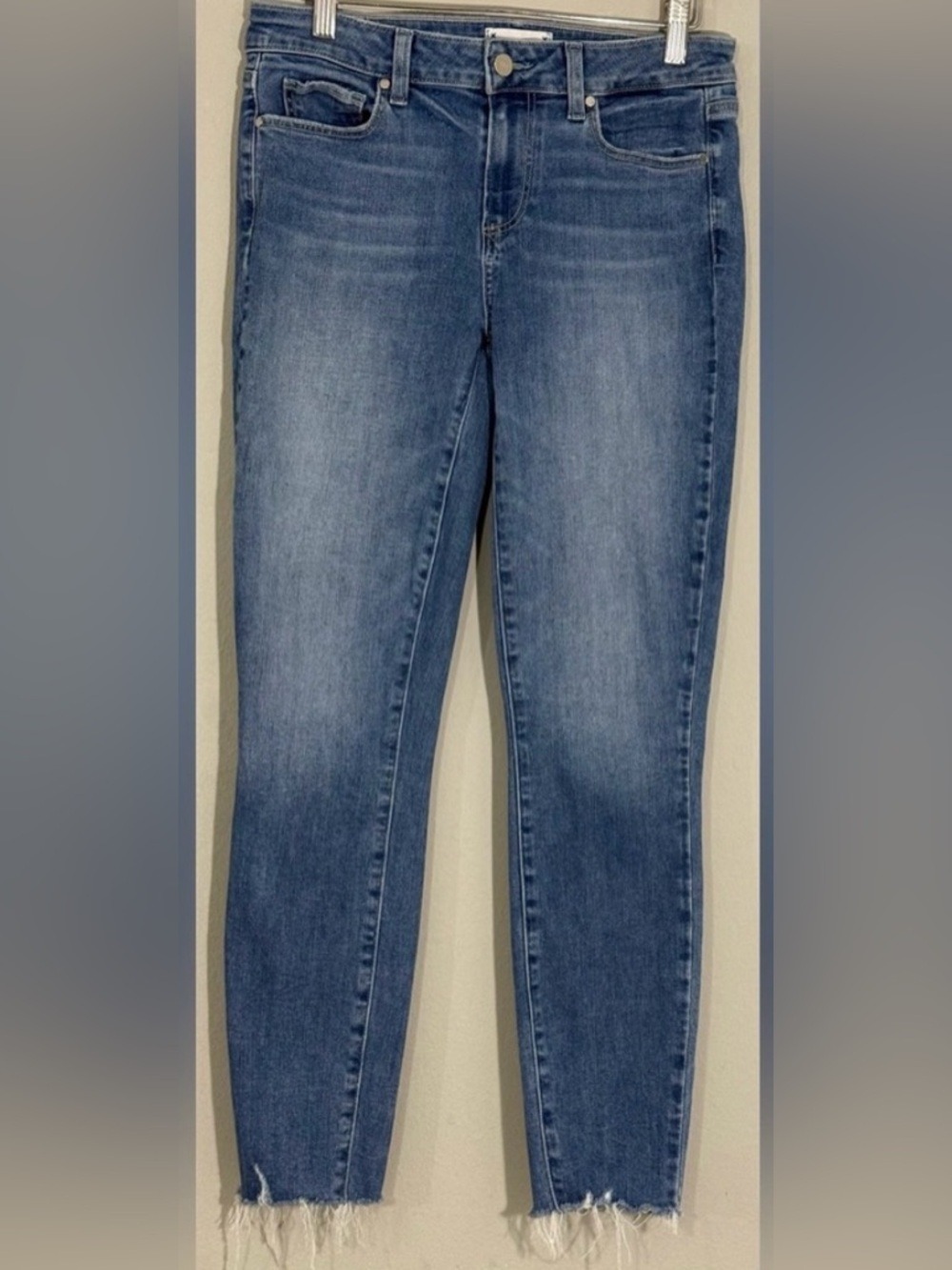 PAIGE Verdugo Cropped Jeans 28 Ankle Skinny Denim Raw Hem